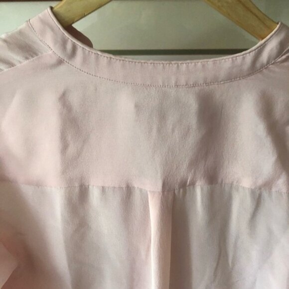 BANANA REPUBLIC Silk Pink Blouse XSmall - Picture 8 of 16